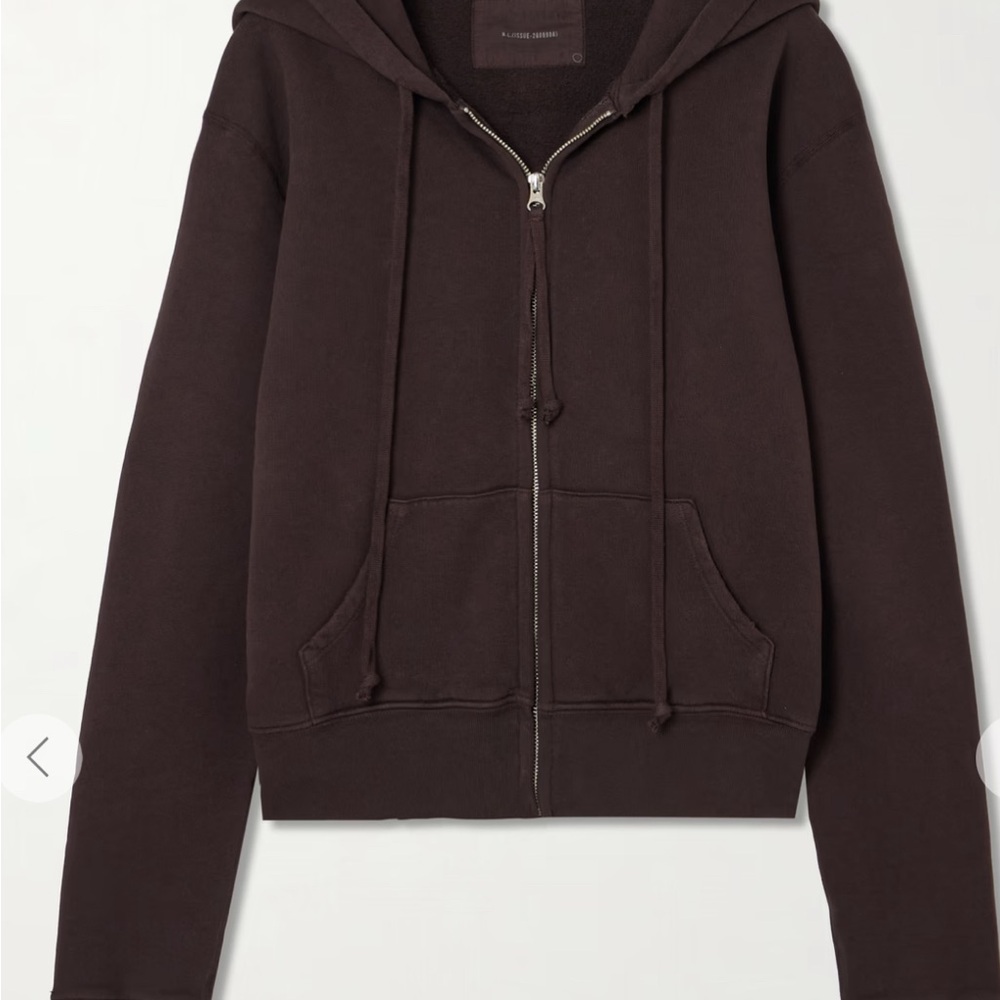 Nili Lotan Dark Brown Hoodie